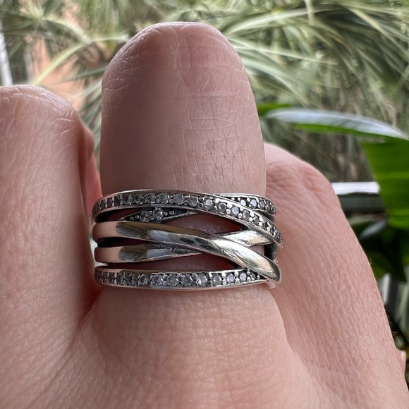 Pandora Entwined Ring, Size 8.25 - Picture 5 of 12